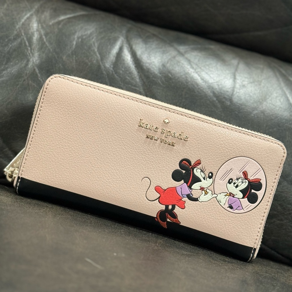 Minnie Mouse Kate Spade Large Zipper Wallet